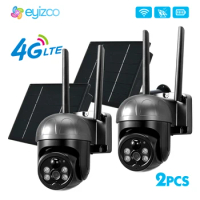 Outdoor 1080P 4G IP Camera Waterproof Wireless Solar Powered Video Surveillance Home CCTV Security IP GSM SIM Card Camera