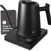 Greater Goods Electric Gooseneck Kettle with a Counterbalanced Handle, Perfect for Tea and Pour Over Coffee, Designed in St
