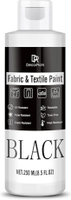 Black Fabric Paint - 8.5 oz Permanent Non-Toxic Textile Paint for Clothes DIY Fabric Painting on T-s