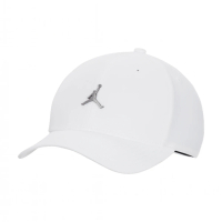 【NIKE 耐吉】J RISE CAP S CB MTL JM 白 帽子 棒球帽 運動帽 AJ 喬丹(FD5186-100)