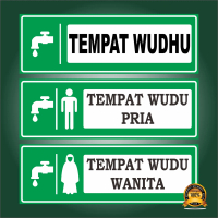 STIKER TEMPAT WUDHU | TEMPAT WUDHU PRIA | TEMPAT WUDHU WANITA Paper Stationery