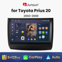 Junsun V1 AI Voice Wireless CarPlay Android Auto Radio For Toyota Prius 20 2002-2009 4G Car Multimedia GPS 2din autoradio