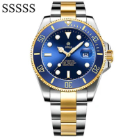 2024 New Men Mechanical Wristwatch Luxury Ceramic Bezel Automatic Submariner Watch Sapphire Glass Hulk Watch for Men