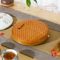 手工竹編普洱餅盒精編單餅盒高端普洱茶包裝送禮收藏品茶餅編織收
