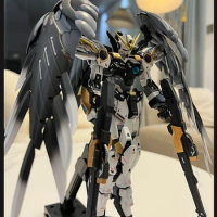 Bandai Gundam Finished Bandai Model Mg Flying Wing Zero Type Ka Version Color Change Black Swan Model Gundam Action Figure Gift