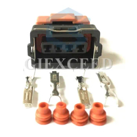 2 Sets 4 Pin Starter 10378 Auto Connector Wire Socket For Toyota 4 AGE 16V TPS Mitsubishi KA24 SR20 MAF EVO Lancer TPS Plug