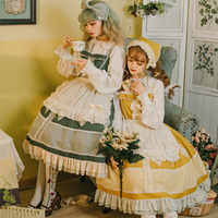 現貨 楓藻記原創lolita秋日敘事曲JSK吊帶裙甜系洛麗塔洋裝連衣裙