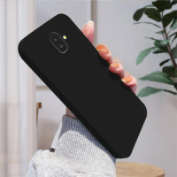 For Samsung Galaxy J6 Plus J4 Plus J8 2018 Square TPU Cover Camera Shockproof Protection Rubber Silicone Case