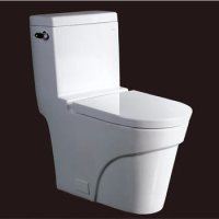 2016 new style water closet one piece S-trap ceramic toilets with PVC adaptor UF soft close seat cover AST326 UPC cerificate
