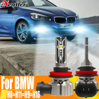 2x H11 H8 Led Fog Lights Headlight Canbus H16 H9 Car Bulb 6000K White Diode Driving Running Lamp 12v 55w For BMW F45 F46 F33 F36