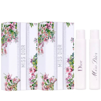 Dior迪奧 Miss Dior親吻針管禮盒 (Miss Dior香氛1ml+花漾迪奧淡香水1ml)---2套組