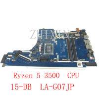 yourui For HP 15-DB 15T-DB Laptop motherboard FPP5 LA-G07JP with Ryzen 5 3500 CPU 2 RAM SLOT mainboard Test work perfect