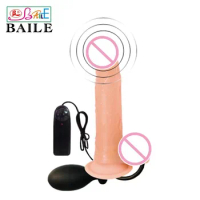 penis dildo vibrating inflatable dildo,women masturbation toy, suction dildo Drop shipping