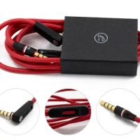 Replacement Audio 3.5mm Cable Wire Cord with Mic remote for Beats by Dr. Dre Headphones Solo Pro Studio/Pro/Detox