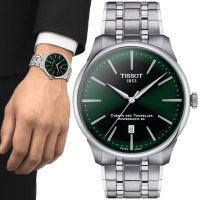 【TISSOT 天梭 官方授權】杜魯爾系列 80小時動力儲存 紳士機械腕錶 禮物推薦 畢業禮物(T1394071109100)