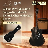 Gibson Dave Mustaine Songwriter Akustik Elektrik Gitar with Case - Ebony