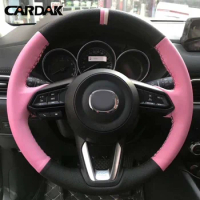CARDAK Customized Car Steering Wheel Covers For Mazda 3 Axela 2017 2018 2019 Mazda 6 Atenza 2017-2019 CX-3 2018 2019 CX-9 CX-5