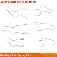 6Pcs Headlight Bulb Spring Clips Car Headlamp Light Bulb Retainer Spring Clips Buckles For H1 H3 H4 H7