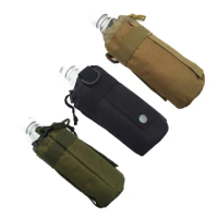 Tactical Water Bottle Carrier 500ml Outdoor Molle Pouch Bag Travel Hiking Cycling Drawstring Holder Kettle Carrier Bag