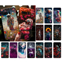 Astronauts in the flower field Phone Case For Google Pixel 8 7 Pro 7A 7 6A 6 Pro 5A 4A 3A Pixel 4 XL Pixel 5 6 4 3 3A XL