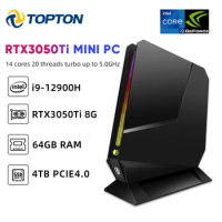 Topton Gaming Mini PC Intel Core i9 12900H i7 12700H With Nvidia RTX3050 8G Desktop Gamer Mini Computer PCIE 4.0 WiFi 6 BT5.2