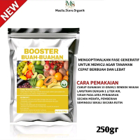 Maulia.Store Organik Pupuk Nutrisi Pelebat Buah Berat 250gr Booster Alami untuk Apel Mangga Melon Ra