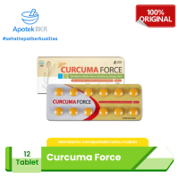 Curcuma Force 1 Strip Isi 12 Tablet - Suplemen Kesehatan Hati dan Penambah Nafsu Makan Anak dan Dewa