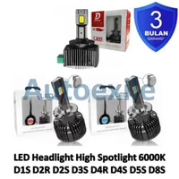 Lampu LED Headlight High Spotlight D1S D2R D2S D3S D4R D4S D5S D8S 6000K Putih White Headlamp Pengga