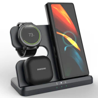 3 in 1 Wireless Charger For iphone 13 12 11 XS Pro Max Mini Apple Watch AirPods Pro Fast Wireless Charging Station Phone Holder
