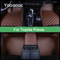 YOGOOGE Custom Car Floor Mats For Toyota Previa R2 R3 R5 Foot Coche Accessories Auto Carpets