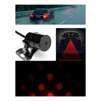 Car Universal Aluminium Rear Laser Fog Light Taillight Model Bola Waterproof IPX4 Lampu Rambu Rambu-