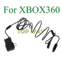 20pcs Black AC 100V-240V Power Supply EU US Plug Adapter USB Charging Charger For Microsoft For Xbox360 XBOX360 Kinect Sensor