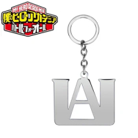 Anime My Hero Academia Metal Keychain Boku No Hero Academia Round Strand Chain Stainless Steel Key Ring Fashion Accessories