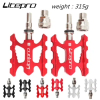 Litepro quick release pedal ultra-light aluminum alloy non-slip pedal for brompton pedal for dahon birdy