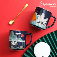 Xian Mug / Gelas Cangkir Keramik Chinese Style Mewah Imlek Wedding