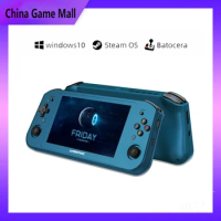 For WIN600 Retro PC Handheld Game Console ANBERNIC Upgraded Portable PC Mini Laptop Win10/Steam OS System Batocera Support