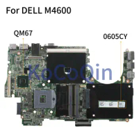 KoCoQin Laptop motherboard For DELL M4600 Mainboard CN-0605CY 0605CY QM67 for RGB