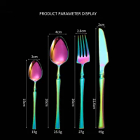 4 Pieces Knife Fork Spoon Color Eminent Dignified Radiant Bear Wine Gin Whisky Vodka Rum Shampagne Chocolate Present Gift Box