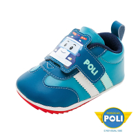 【POLI 波力】救援小英雄 童超細纖維寶寶鞋-藍/POKK34246