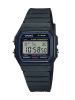 CASIO นาฬิกาข้อมือ F-91W-1UR สีดำ