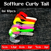 UMPAN SOFTLURE CURLY TAIL 10PC 5CM/6CM/7CM ULTRALIGHT CASTING [UMSP20]