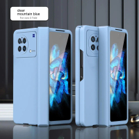 Vivo X เคสโทรศัพท์แบบพับได้ หน้าจอสีทึบแบบพับได้ บานพับไฟฟ้า เคสโทรศัพท์แบบรวมทุกอย่าง เปลือกป้องกัน