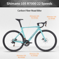 SAVA Carbon Fiber Road Bike A7 Pro Carbon Wheel + Carbon Handlebar with SHIMAN0 105 22S Road Bike Race Bike CE/UCI Approved