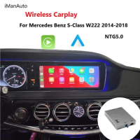 Wireless Apple CarPlay Android Auto For Mercedes Benz C GLC CLA GLA S-Class W222 W205 NTG5 Module Car Accessories