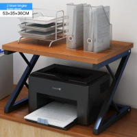 promo Highline Rak Printer Meja Printer Rak Serbaguna - MC-76 WALNUT Kertas