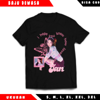 Tshirt Casual Kpopers Girlgrup Kaos Hachu IAN H2H Version Bahan Semi Katun Unisex