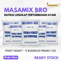 Masamix Bro Paket Hemat – 5 Bungkus Premix 1 KG Nutrisi Lengkap untuk Pertumbuhan Ayam Broiler