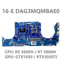 Mainboard For HP 16-E Laptop Motherboard DAG3MQMBAE0 With AMD Ryzen 5 5600H / Ryzen 7 5800H CPU GTX1650 / RTX3050TI 100% Test OK
