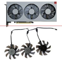 3PCS 75MM 4PIN DIY AMD RX RADEON VII Cooling Fan Dual ball Graphics Fans FD7010H12S For XFX ASUS MSI Sapphire RX RADEON VII Fans