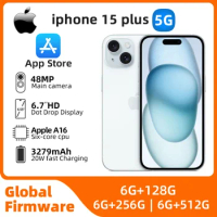 Apple iphone 15 plus 5G 6.7'' 6GB RAM 256GB/512GB ROM A16 Bionic Chip iOS 17 All Colours in Good Condition Original used phone